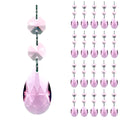 38mm Teardrop Chandelier Crystals Prism Suncatchers Bead Rainbow Hanging Ornament Pendant for Window Christmas Decoration