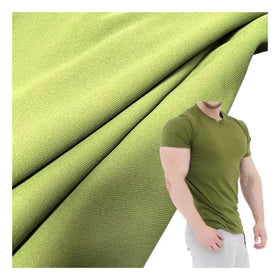 Biodegradable Lightweight 50D Rept Interlock Knitted Fabric Waterproof and Breathable for Sports T-shirts and Underwear