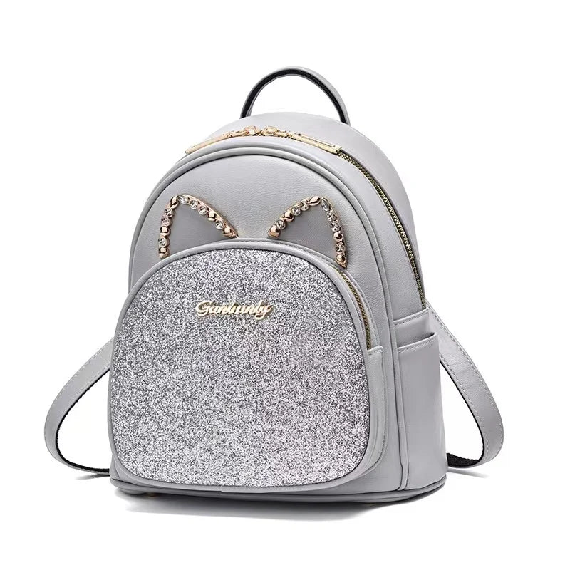 2024 Fashion Promotional Mini Sequin Shoulder Teen Girls Stylish Modern Backpack Bags