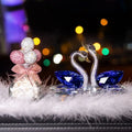 Diy Crystal Glass Swans Figurines Crafts Ornaments Home Decoration Wedding Valentine's Day Christmas Gifts