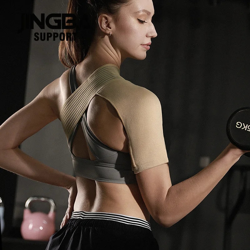 JINGBA SUPPORT Unisex Sports Safety Strap OEM/ODM Compression Shoulder Wrap with Posture Support Arm Stability for Injury Reduction