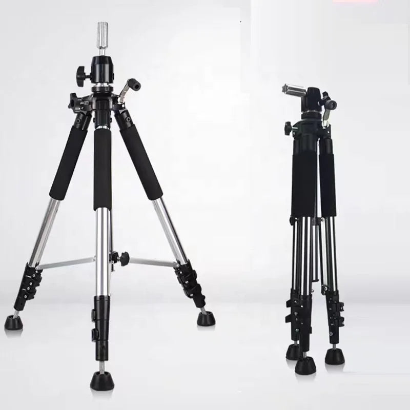 Adjustable Flexible Wigs Tripod Stand Ball Head Heavy Rolling Duty for Wig Display Hair Makeup Mannequin Head