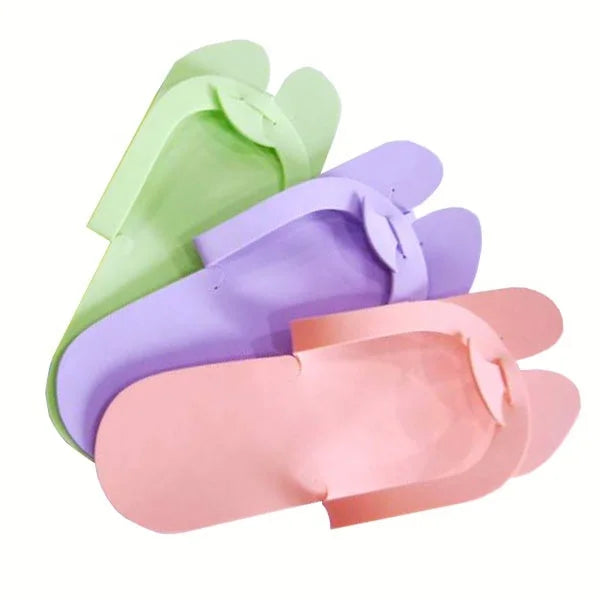 Professional One-Time Use Soft Non-Slip Colorful Eva Pedicure Flip Flop Slippers for Manicure Salons Nail Care