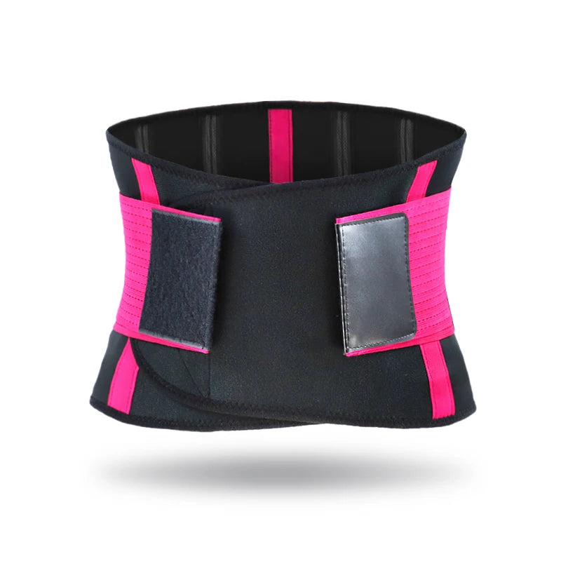 Waist Back Support Neoprene Trainer Trimmer Belt Comprehensive Protection for Sport Gym Fitness Weightlifting-Adjustable Tummy