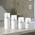 Guangzhou Factory Wholesale Eco-Friendly Round Plastic Bottles 250ml 300ml 400ml 500ml with Lotion Pump PE Packing Container"