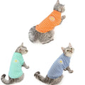 Cotton Chrysanthemum Flower Plaid Print Cat Clothing Vetements Chat Katzenkleidung Katze Autumn And Winter CatClothes