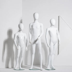 White Kid Mannequin for Window Display