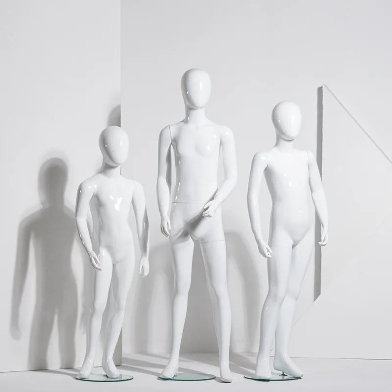 White Kid Mannequin for Window Display