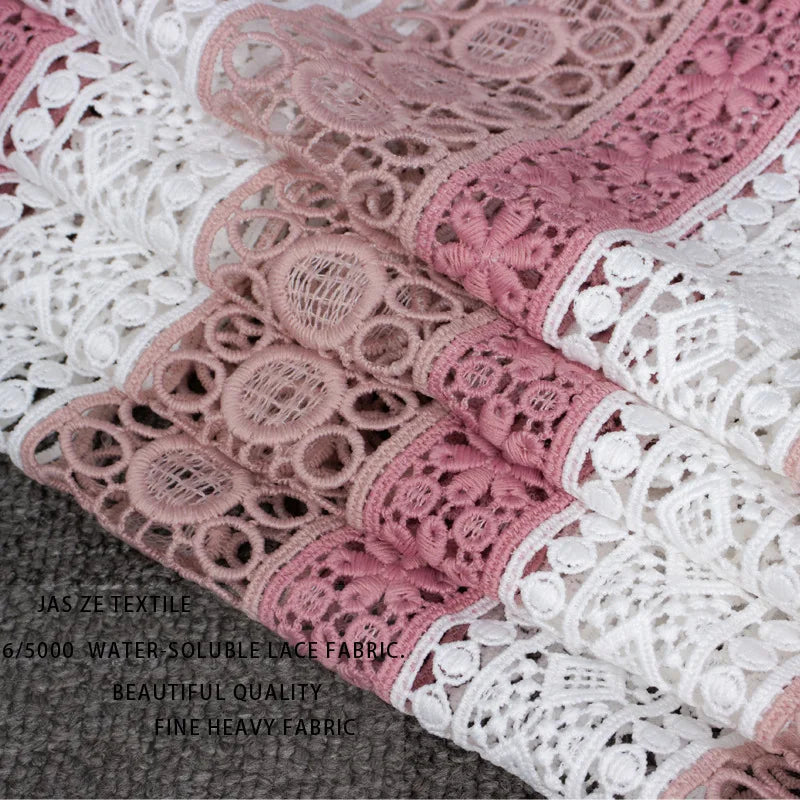 Luxury Swiss Ted Multi-color Heavy Embroidered Milk Silk Austrian Embroidery Designs Flower Lace