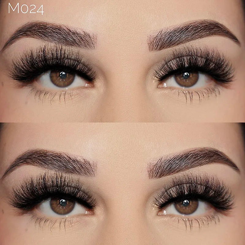 Natural Eyelashes Wholesale 3d 5d Full Strip Mink Eyelashes Cruelty Free False Eye Lashes