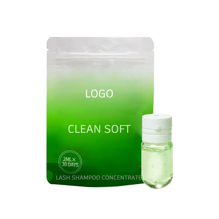 Wholesale Custom Lash Bath Foam Portable New Oil Free Foam Eyelash Cleanser 5ml Sachet Concentrate Lash Shampoo