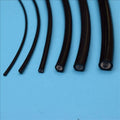 5mX Black PVC Jacket Inner diameter 0.75mm~3mm Plastic PMMA End Glow Fiber Optic Cable For Light Illumination Decoration
