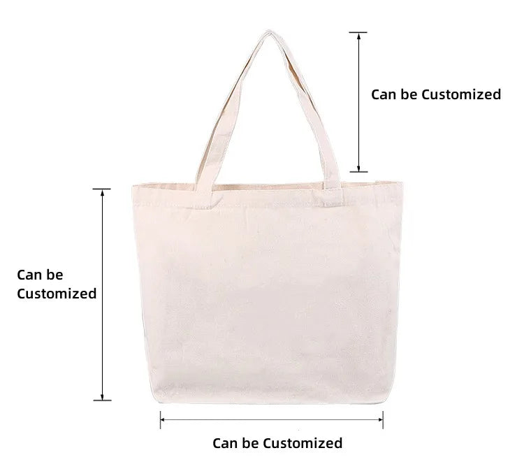 ODM OEM Reusable Wholesale Cotton Canvas Tote Bags Grocery Shopping Bags With Custom