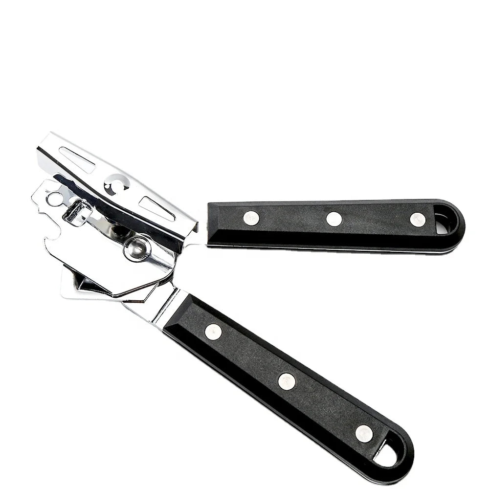 Can Opener Manual Professional Heavy Duty Stainless Steel Ergonomic Smooth Edge Jar Opener Ultra Sharp with Easy Turn Knob