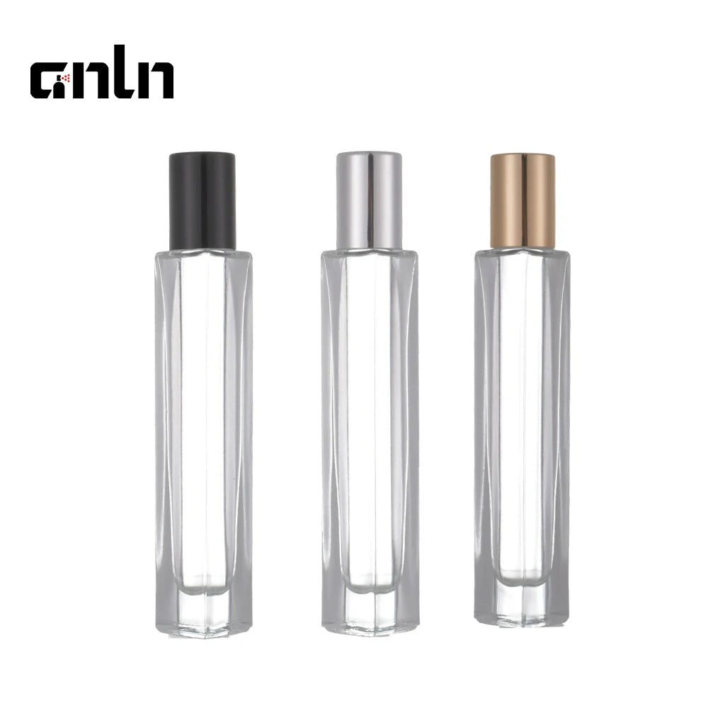 Sale 10ml clear Empty Glass Perfume Bottle Refillable Portable Essential Oil Bottle with Roller Ball Available for Custom logo