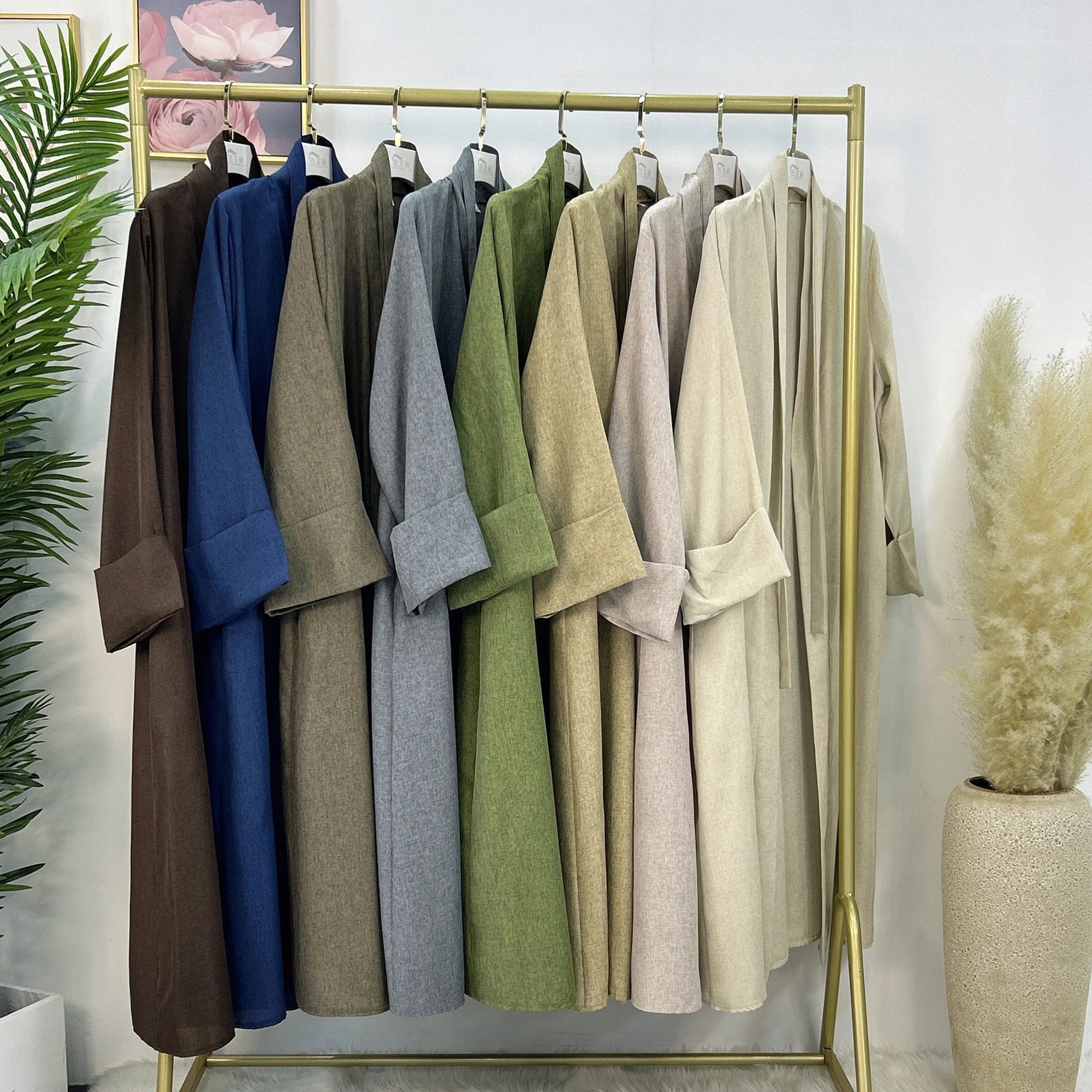 New EID Collections Loriya Fashion Islamic Clothing Open Abaya Cardigan Kimono Muslim Women Modest Abaya Dubai 2026
