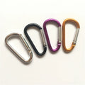 ShuoKe SK20210425 Chinese Carabiner Manufacturer Supply 3.5mm Thickness 4cm D Shape Aluminum Carabiner Hook-General Industry