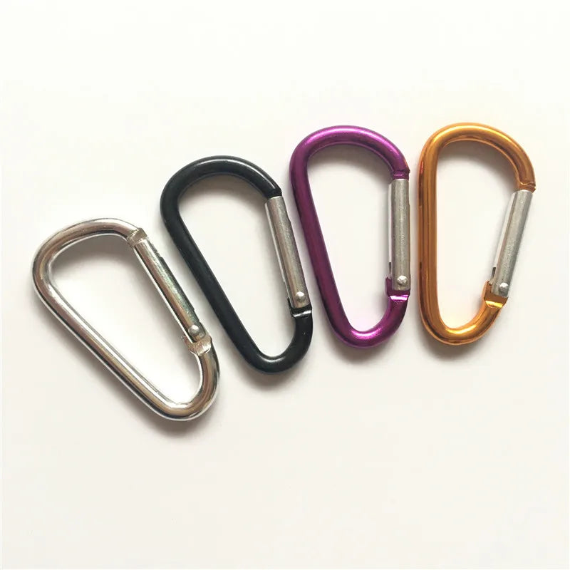 ShuoKe SK20210425 Chinese Carabiner Manufacturer Supply 3.5mm Thickness 4cm D Shape Aluminum Carabiner Hook-General Industry