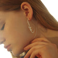 2021 Newest Arrival Minimalist Human Face Hoop Earring Abstract Hollow Human Body Dangle Earring Jewelry