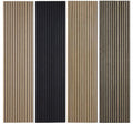 Akupanel Modern MDF PET Wood Slatted Wall Panels Manufacture Felt Acoustic Panels for Interior Decoration Soundproof