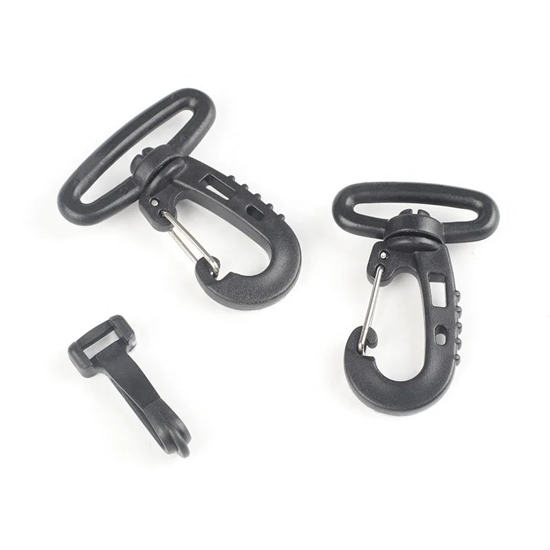 Wholesale Price Cheap Eco Friendly Bag Buckle Accessories Black Plastic Swivel Snap Hook