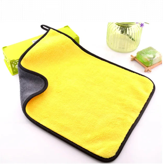 Factory Supply Microfiber Washing Car Cloth Wash Drying Towel Premium Doubleside Fiber