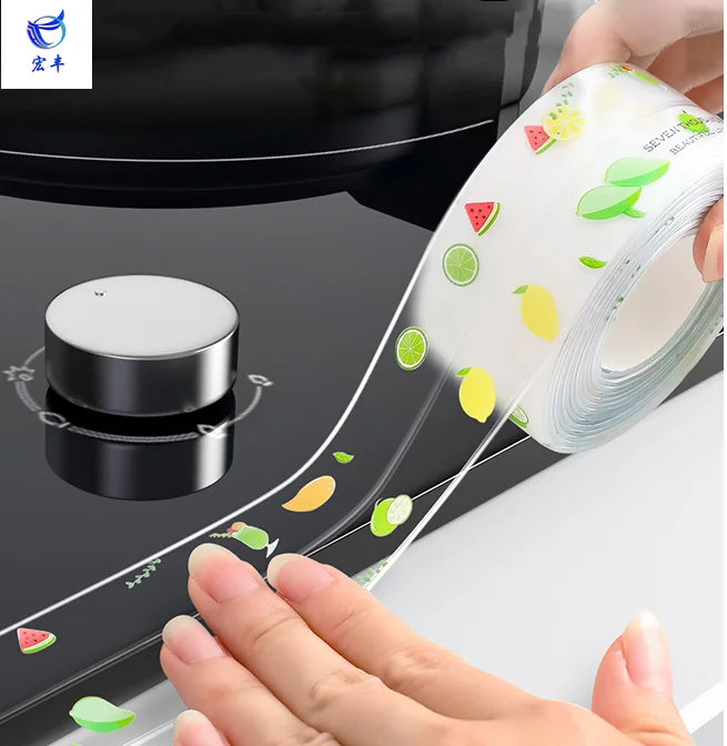 Acrylic Transparent PVC Sealant Tape Single Pressure Sensitive Hot Melt Waterproof Kitchen Wall Corner Repair Bathroom Masking