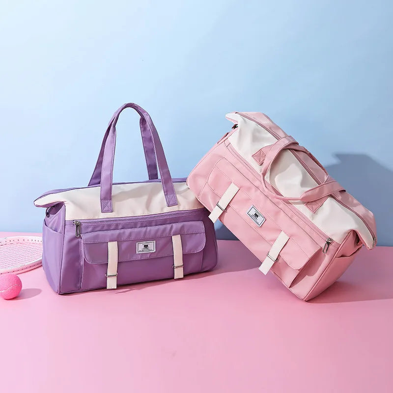 2024 Fashion Waterproof Foldable Travel Storage Duffle Bag Unisex Customized Color & Logo Outdoor Fitness with Zipper