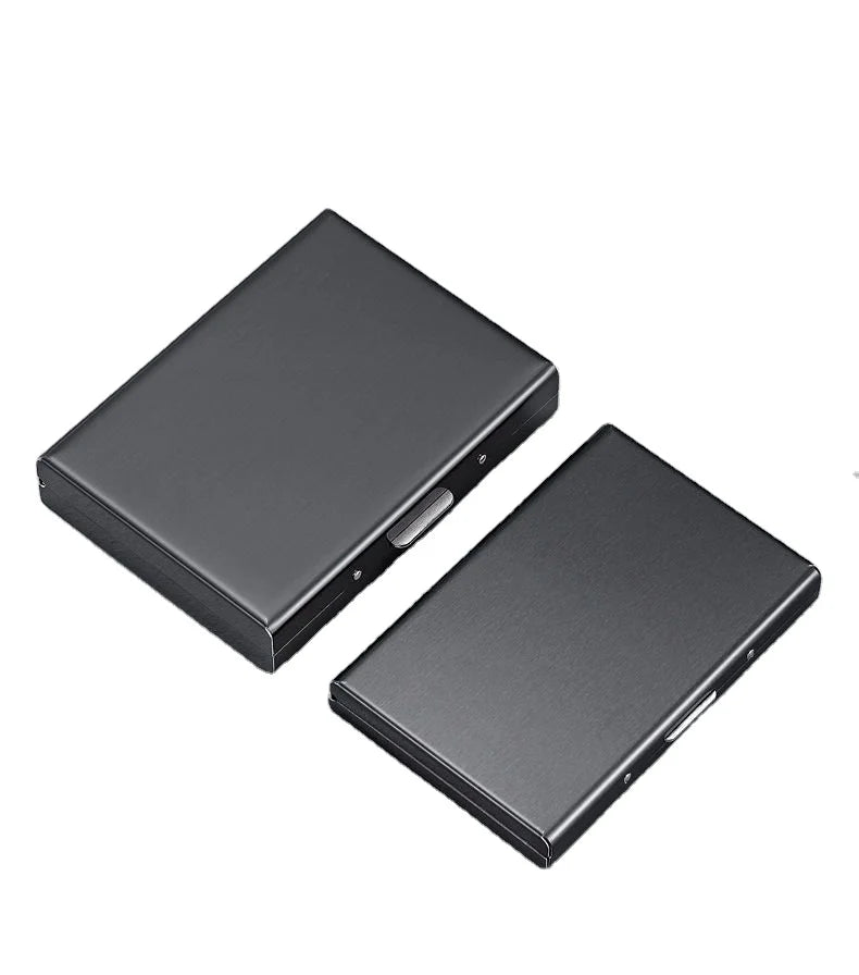 New Promotion Gifts Stainless Steel Multi Card Holder with Selected Anti-theft Brush Cardholder case Credit Card Holder Box