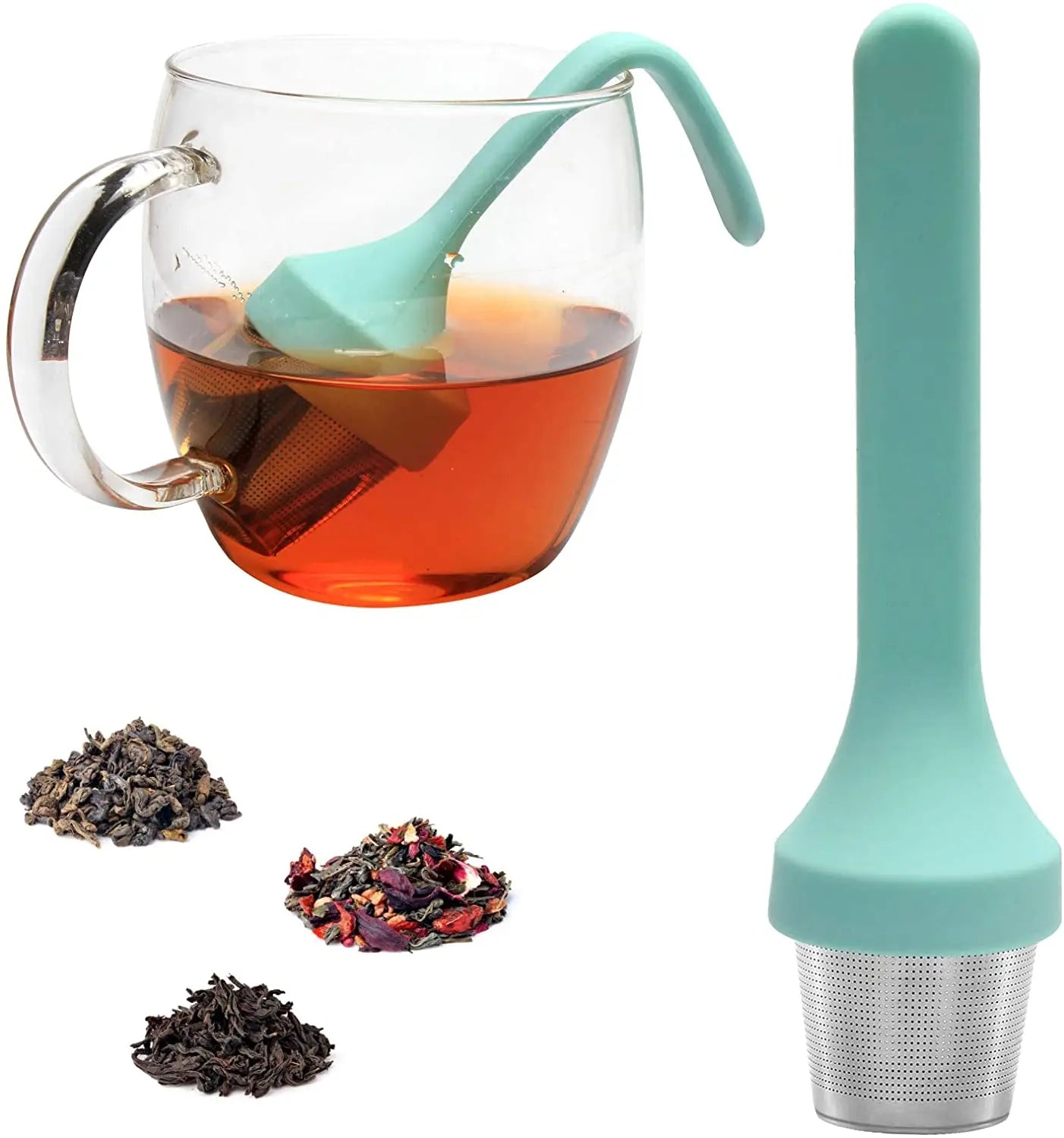 BPA Free Silicone Handle with Extra Fine Mesh Filter Tea Infuser Tea Diffuser