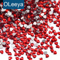 OLeeya K9 Fancy Heart Shape Nailart Wholesale Rhinestones Glass Non Hot Fix Rhinestone Nails for DIY Luxury Jewelry