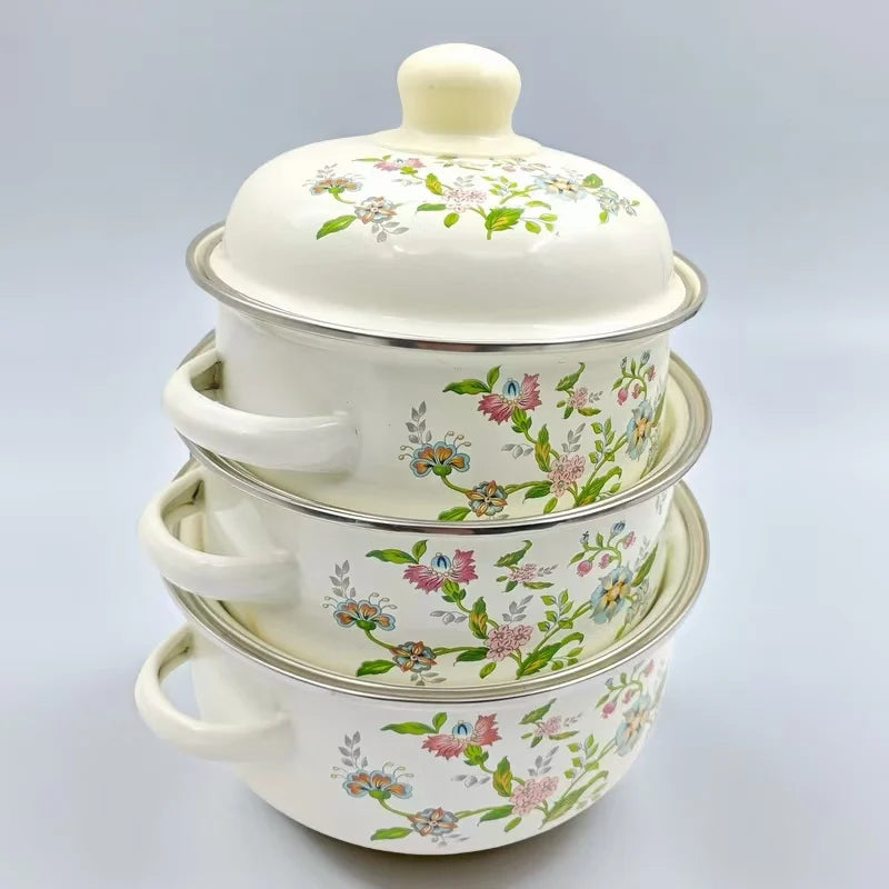 Senny Workshops and Factories Hot Sale Low Moq Products China New Enamel Pot Enamel Casserole Pot Set