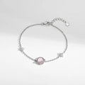 Fashion Bracelet Custom Resin and Ashes Sterling Silver Pink Shell Universe Bracelet Women Trendy Bracelet