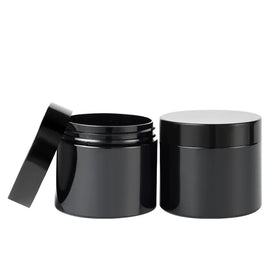 30ml 50ml 100ml 120ml 150ml 300ml Cosmetic Packaging Clear PET Plastic Cream Jar with Lid