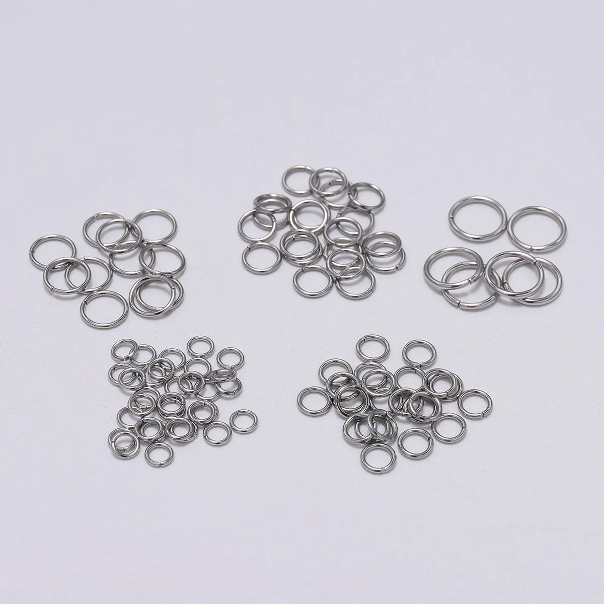3mm-25mm Stainless Steel Round Jump Rings for DIY Handmade Jewelry Making