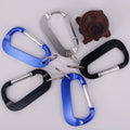Wholesale Flat D-Ring Aluminum Metal Laser Engraved Printing Snap Hook Keyring Carabiner with Holes for Car Camping Climbing