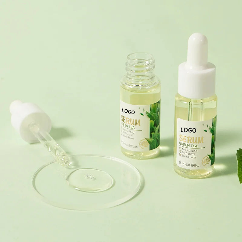 Organic Brightening Antioxidant Green Tea Serum Skincare Face Hydrating Oil Control Facial Serum Private Label
