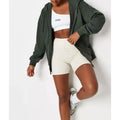 Fall Winter Women Clothes Wholesale Ladies Zip up Hoodie Custom Cotton Long Sleeve Windbreaker Hoodie With Zipper