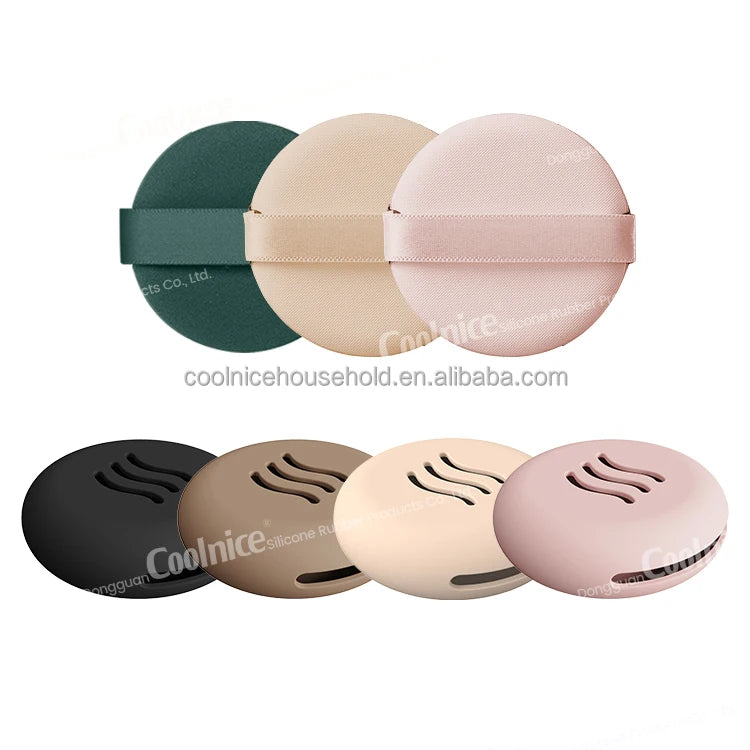 Eco-Friendly Shatterproof Silicone Beauty Make up Blender Case Silicone Makeup Sponge Holder