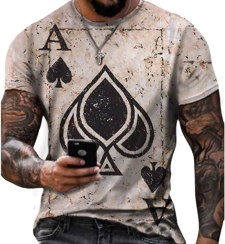 Fitspi Men's T-shirt 3d Print Crew Neck Casual T Shirt Summer Short Sleeve Tshirt Dropshipping