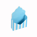 CSMD China suppliers wholesale price blue strips decoration envelope bouquet flower display box for valentine's day mother's day