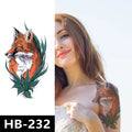 Owl Bear Girl Eyes Designs Waterproof Adult Temporary Tattoo Stickers Long Lasting and Stylish for Men and Women