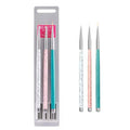 3Pcs Per Set Nail Art Line Pen Painting Flower Color Painting Carved Hook Line Brush Nail Art Pen