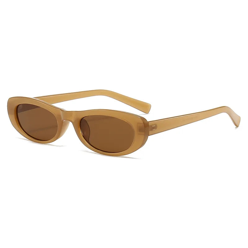 New Oval Sunglasses Personalized Small Frame Fashion Simple Sunglasses