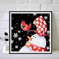 5D DIY Christmas Diamond Painting Snowman Full Drill 30*30cm Modern Home Decor Kit Portrait Square/Round Custom Craft Wall Art