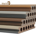 Bicolor Co-Extrusion Weather Resistant Outdoor Composite Flooring Contemporary Design Environmental Protection Decking Board