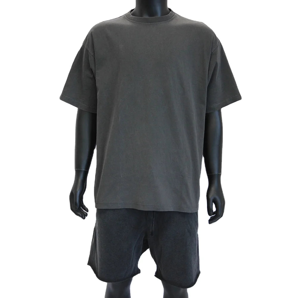 Clothing Manufacturers Custom Oversized Hip Hop Heavyweight T-Shirt Graphic Tees Heavy Cotton T Shirt Vintage Acid Washed Tshirt