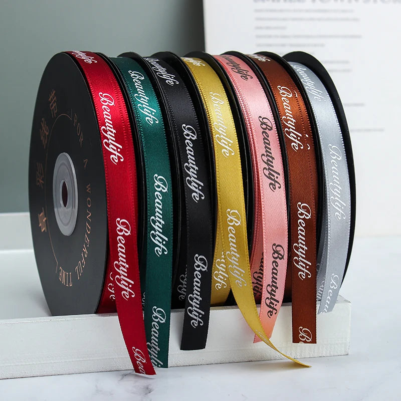 1cm Plain Bouquet Material Gift Wrapping With a Single Rose Ribbon Ribbon Flower Ribbon