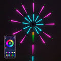 Indoor Rgb Smart Music Meteor Dream Color Remote Control Diy Firework Led Strip Lights for Christmas