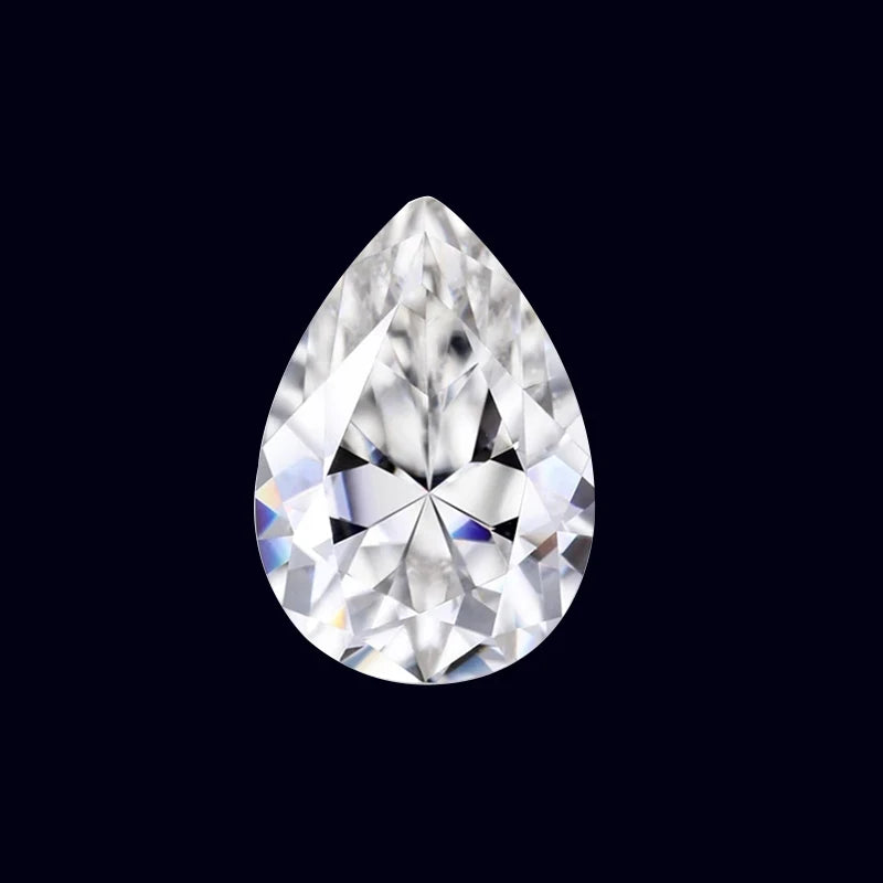 Wholesale Factory Moissanite Diamond Different Size 1ct 2ct 3ct DEF Pear Brilliant Cut Synthetic Moissanite Stone